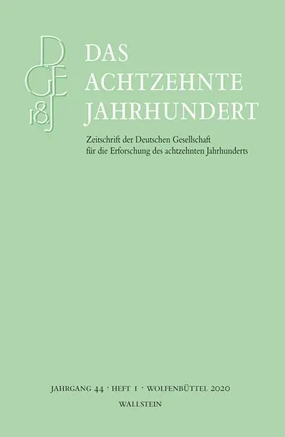 Cover: 9783835336209 | Das achtzehnte Jahrhundert 44/1 | Stefanie Stockhorst | Taschenbuch