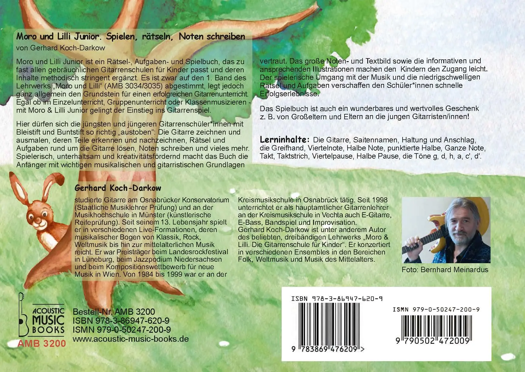 Rückseite: 9783869476209 | Moro und Lilli Junior. | Spielen, rätseln, Noten schreiben. | Buch
