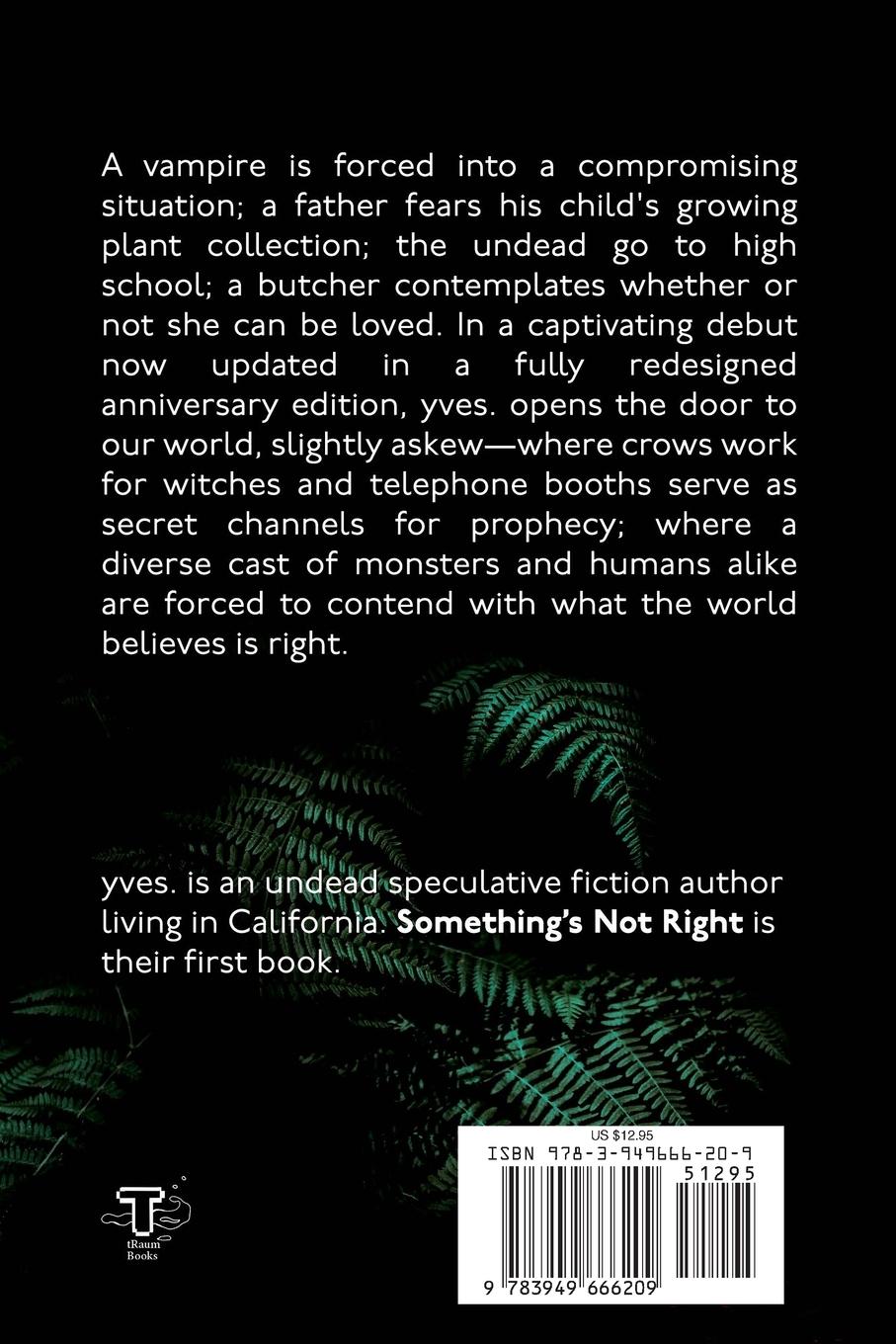 Rückseite: 9783949666209 | Something's Not Right | Yves. | Taschenbuch | Englisch | 2023