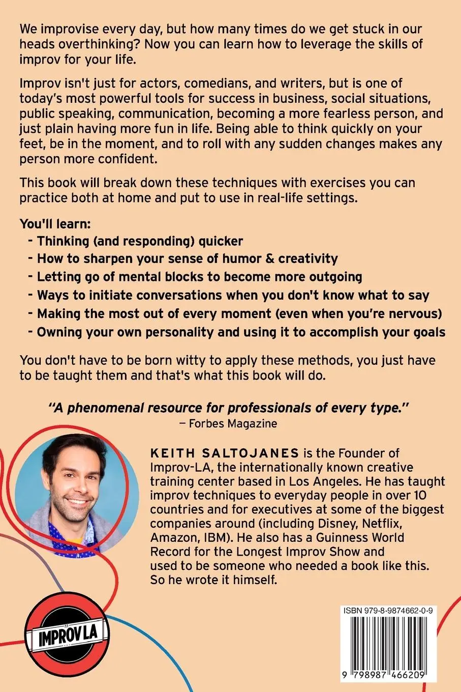 Rückseite: 9798987466209 | The Improv Mindset | Keith Saltojanes | Taschenbuch | Englisch | 2023