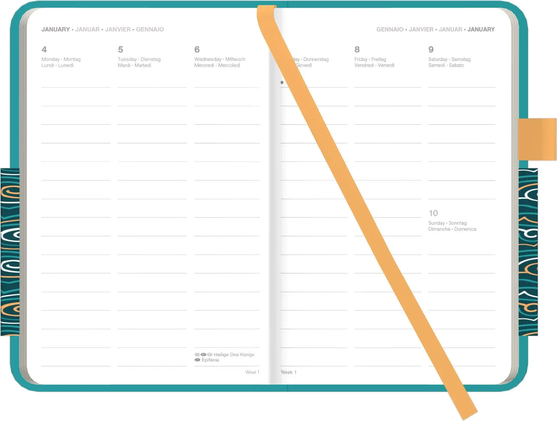 Bild: 4069095016309 | Cool Diary Teal Ocean 2027 | Neumann Verlage GmbH &amp; Co KG | Kalender