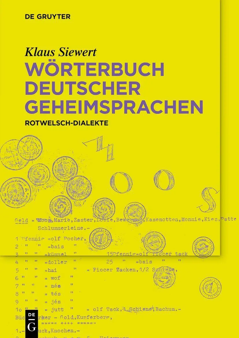 Cover: 9783112216309 | Wörterbuch deutscher Geheimsprachen | Rotwelschdialekte | Siewert | XV