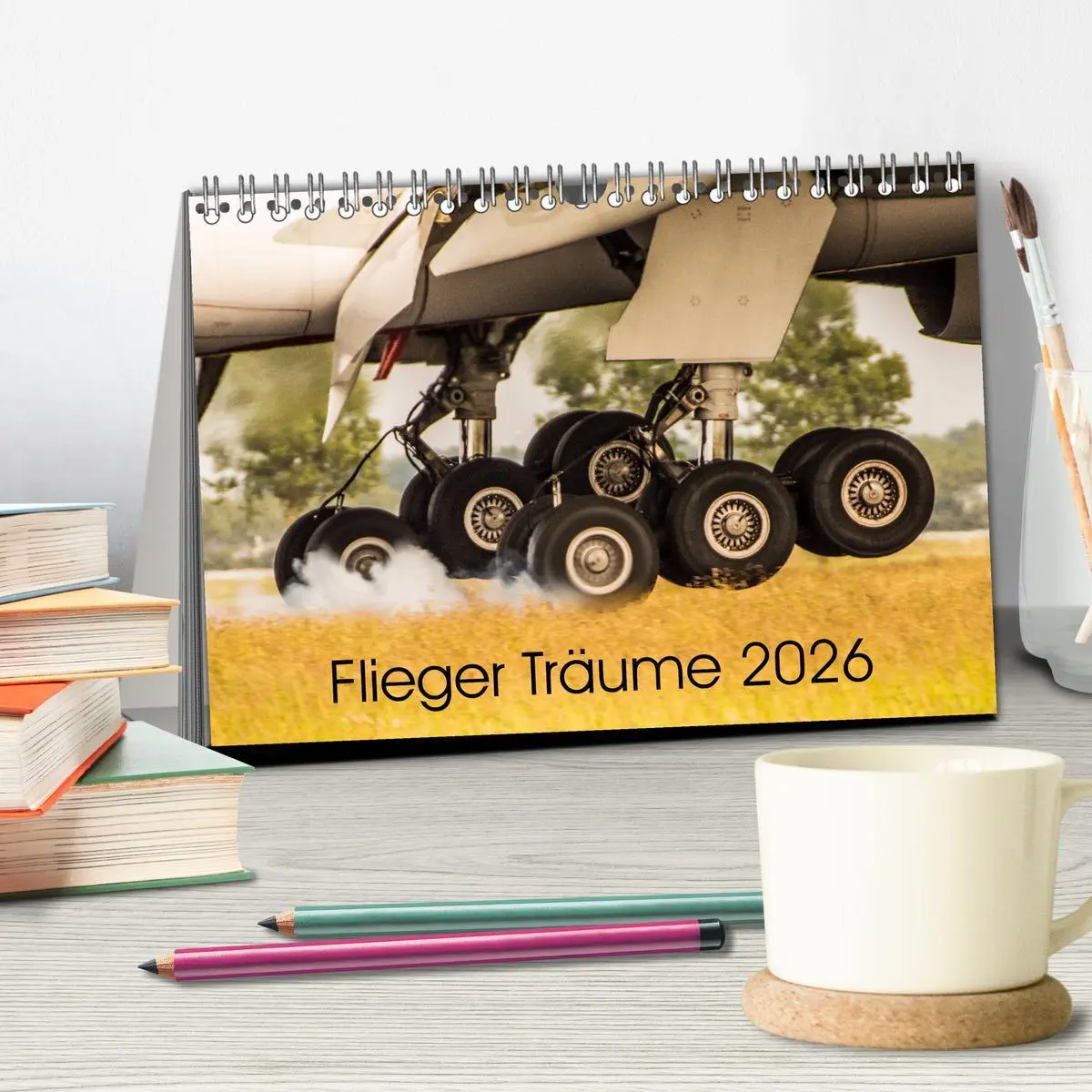 Bild: 9783457766309 | Flieger Träume 2026 (Tischkalender 2026 DIN A5 quer), CALVENDO...