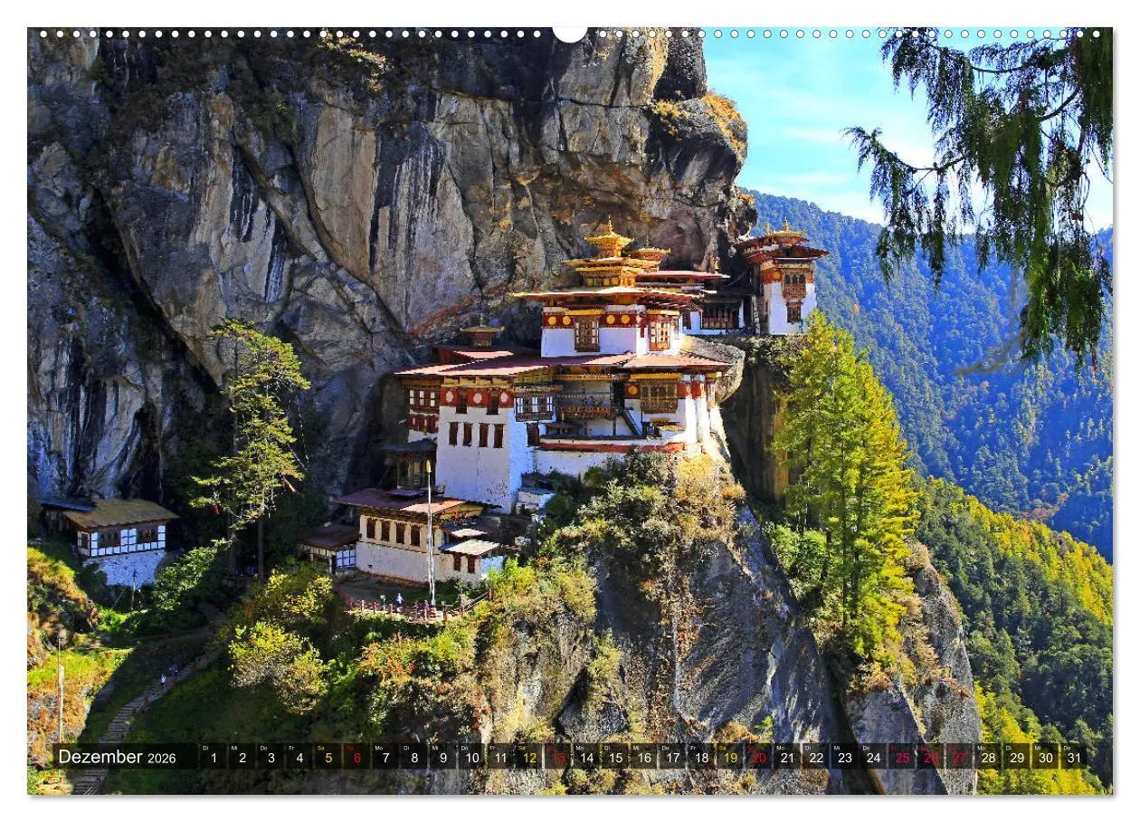 Bild: 9783457836309 | Königreich Bhutan - Juwel am Himalaya (Wandkalender 2026 DIN A2...
