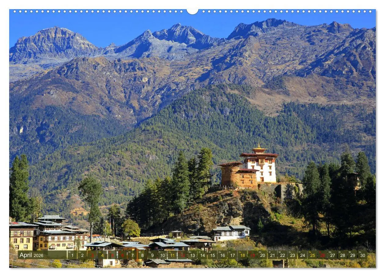 Bild: 9783457836309 | Königreich Bhutan - Juwel am Himalaya (Wandkalender 2026 DIN A2...