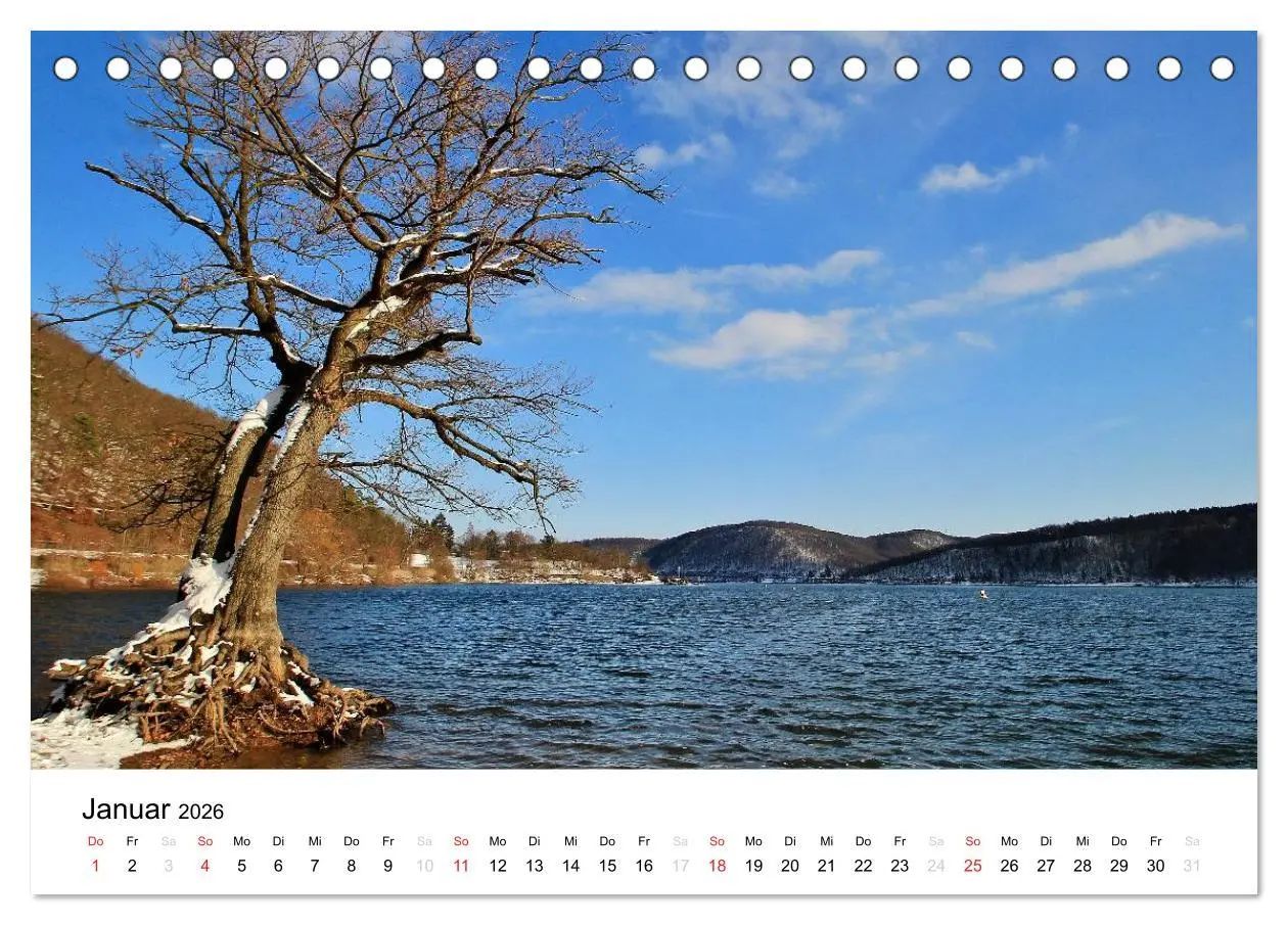 Bild: 9783516166309 | Mein Edersee 2026 (Tischkalender 2026 DIN A5 quer), CALVENDO...