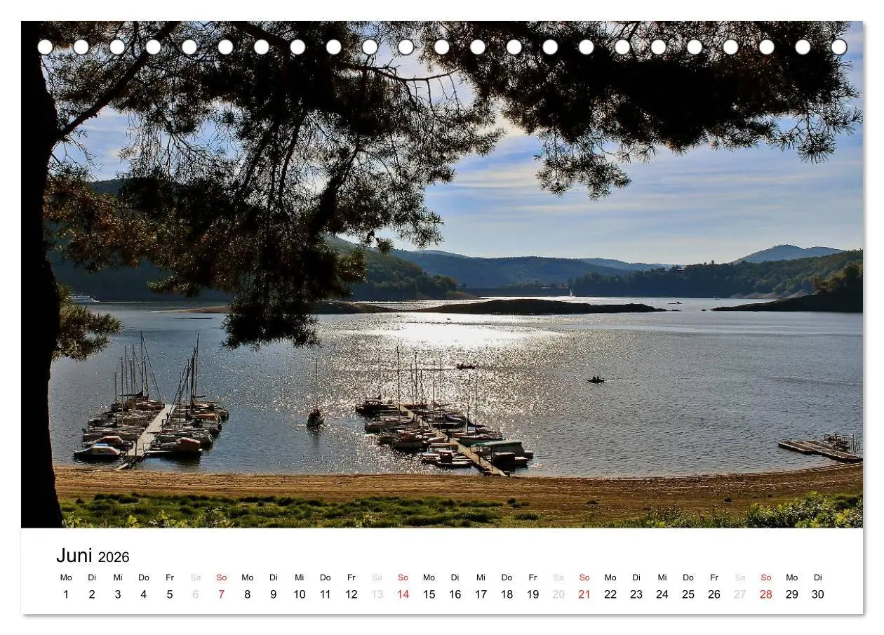 Bild: 9783516166309 | Mein Edersee 2026 (Tischkalender 2026 DIN A5 quer), CALVENDO...