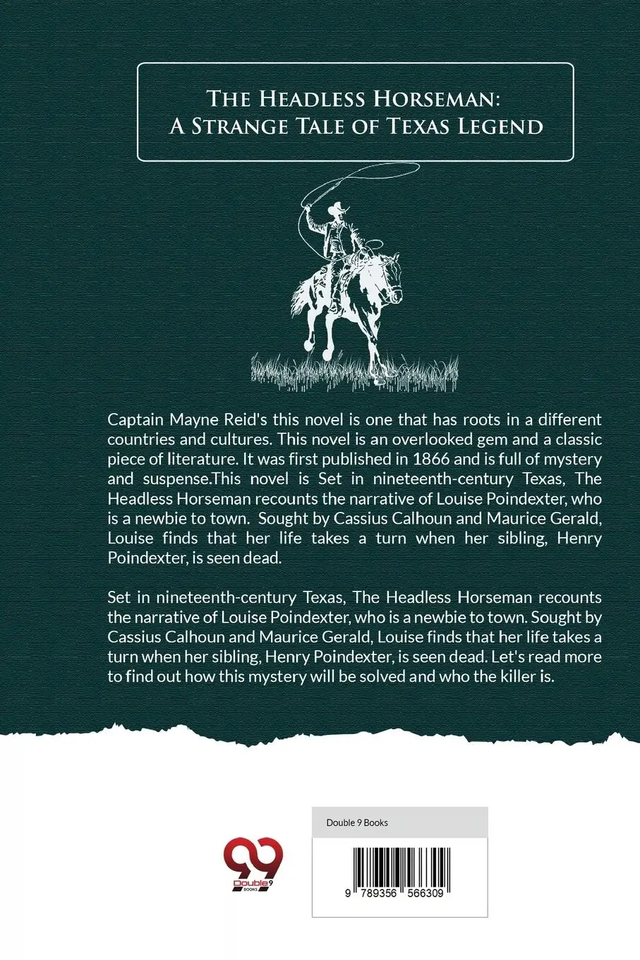 Rückseite: 9789356566309 | The Headless Horseman "A Strange Tale of Texas" | Captain Mayne Reid