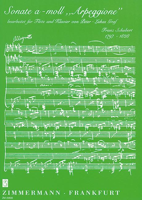 Cover: 9790010226309 | Sonate a-Moll "Arpeggione" | Flöte und Klavier. | Franz Schubert