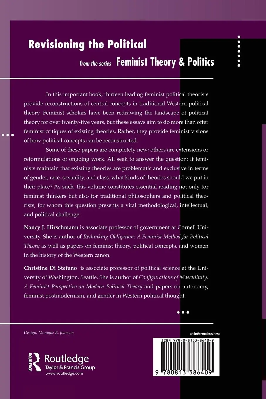 Rückseite: 9780813386409 | Revisioning The Political | Nancy J Hirschmann | Taschenbuch | 1996