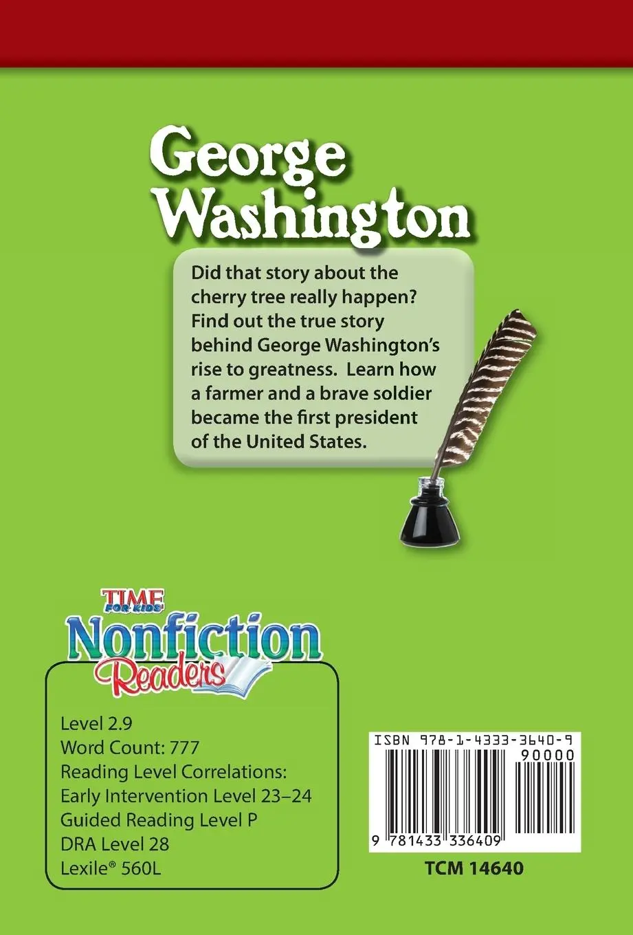 Rückseite: 9781433336409 | George Washington | Dona Herweck | Taschenbuch | Englisch | 2011
