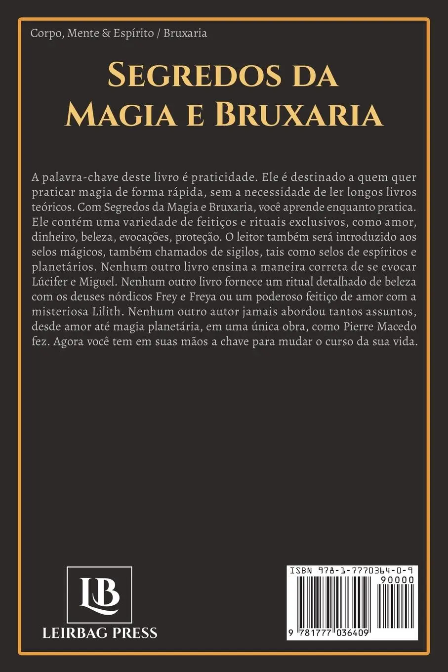 Rückseite: 9781777036409 | Segredos da Magia e Bruxaria | Pierre Macedo | Taschenbuch | 2019