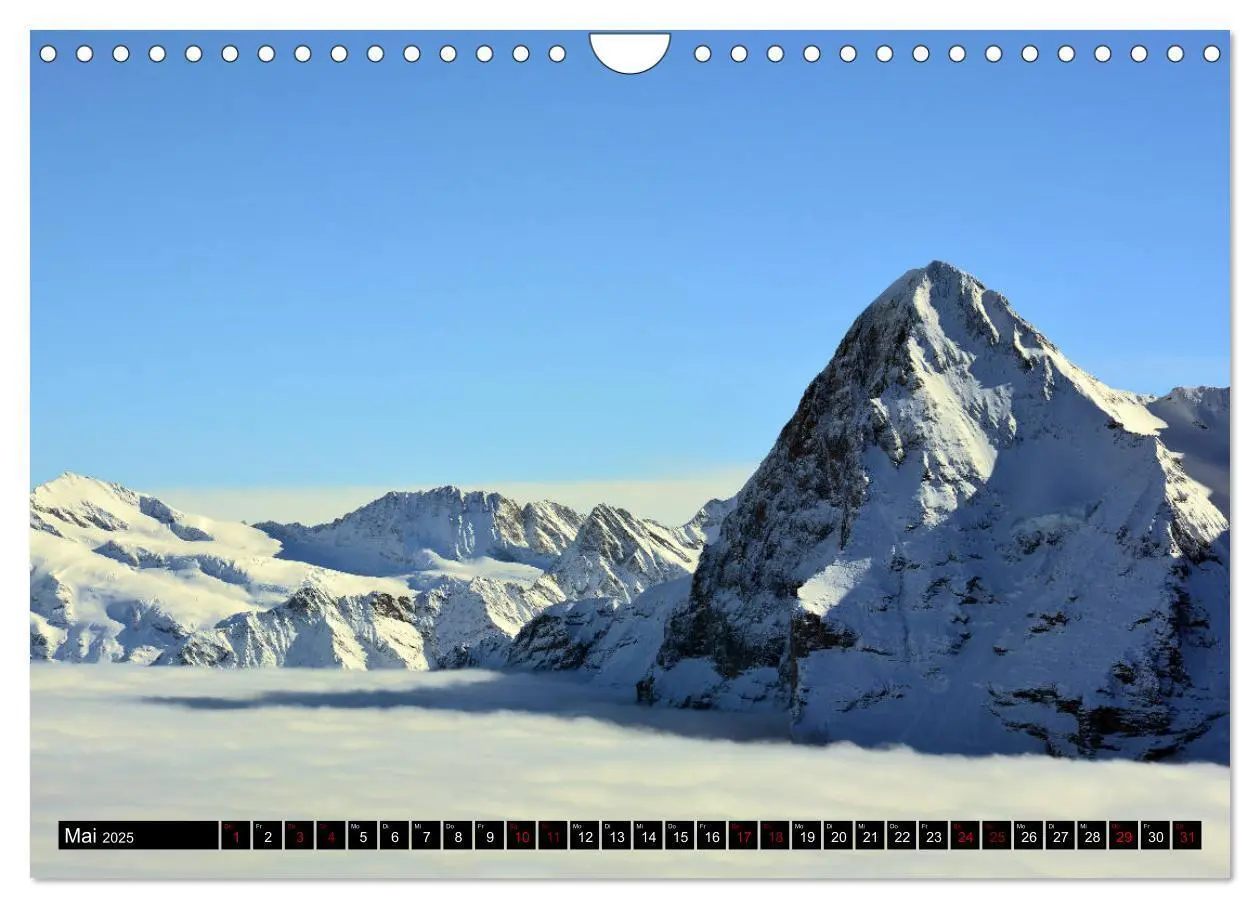 Bild: 9783435426409 | Eiger, Mönch und Jungfrau 2025 (Wandkalender 2025 DIN A4 quer),...