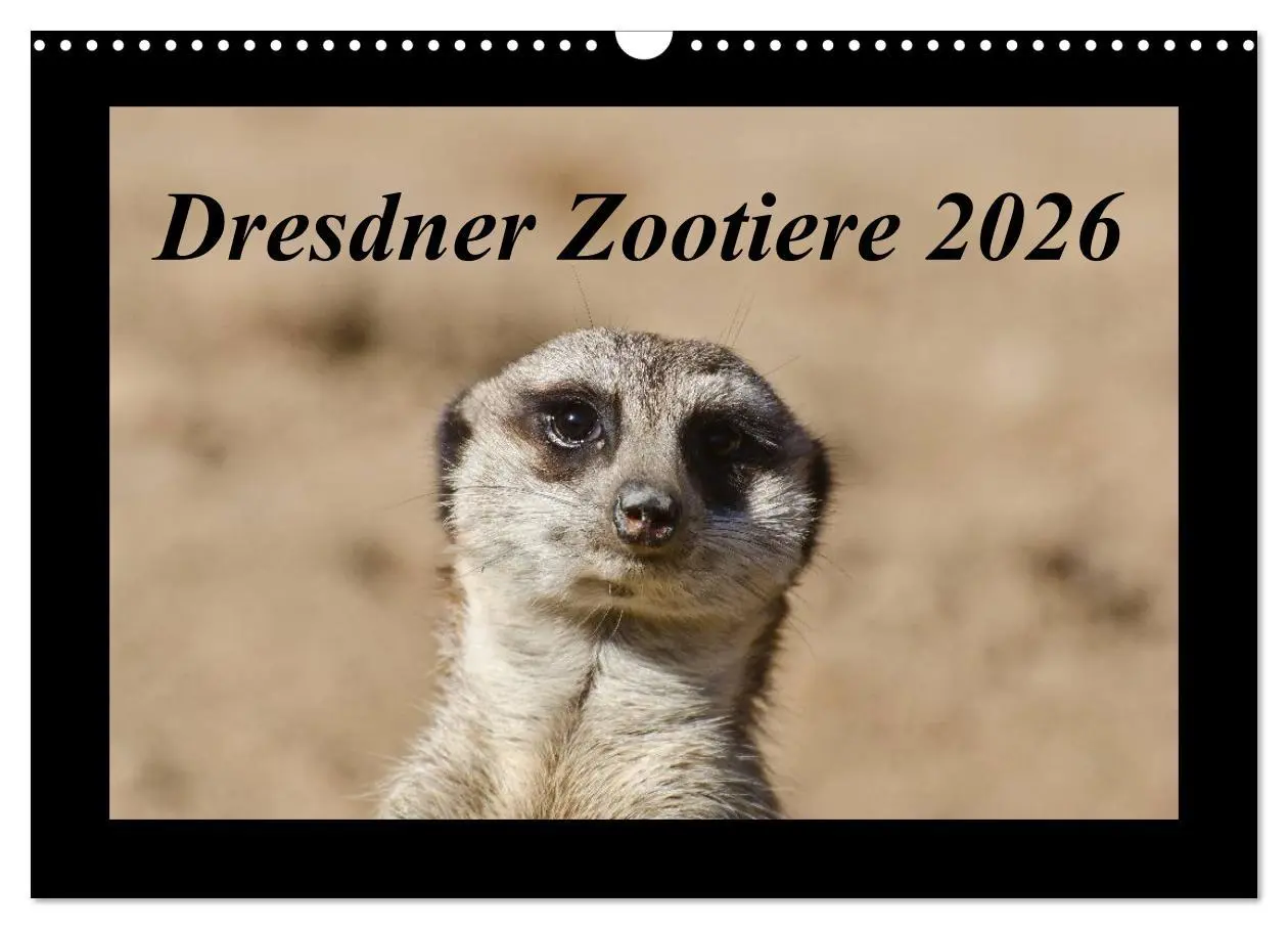 Cover: 9783516086409 | Dresdner Zootiere 2026 (Wandkalender 2026 DIN A3 quer), CALVENDO...