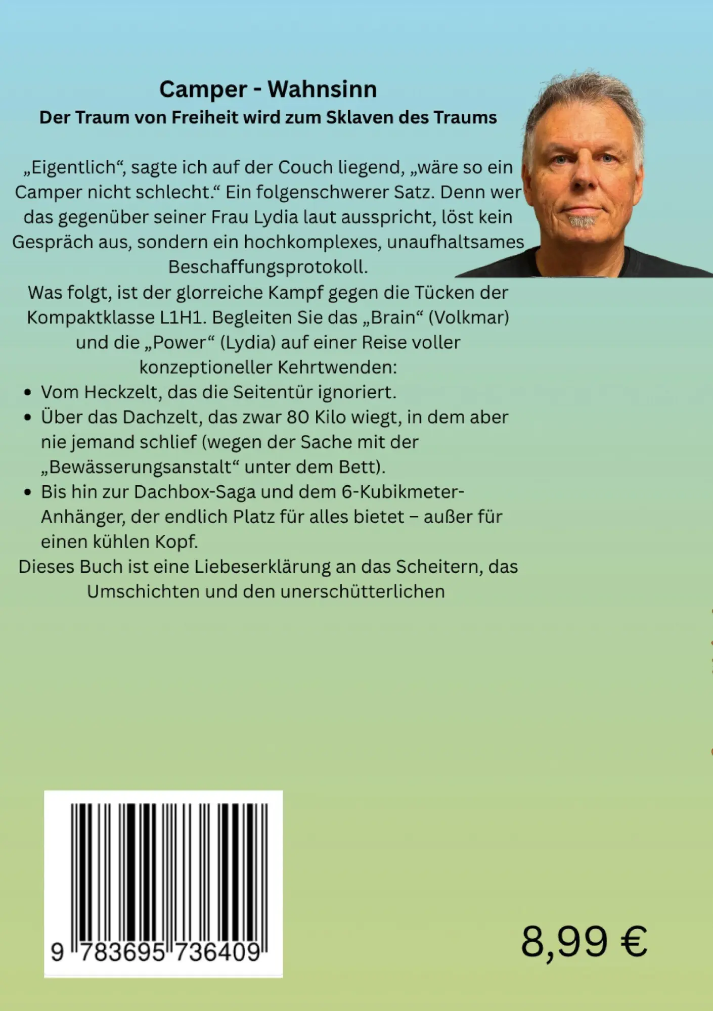 Rückseite: 9783695736409 | Camper Wahnsinn | Der Traum von Freiheit wird zum Sklaven des Traums