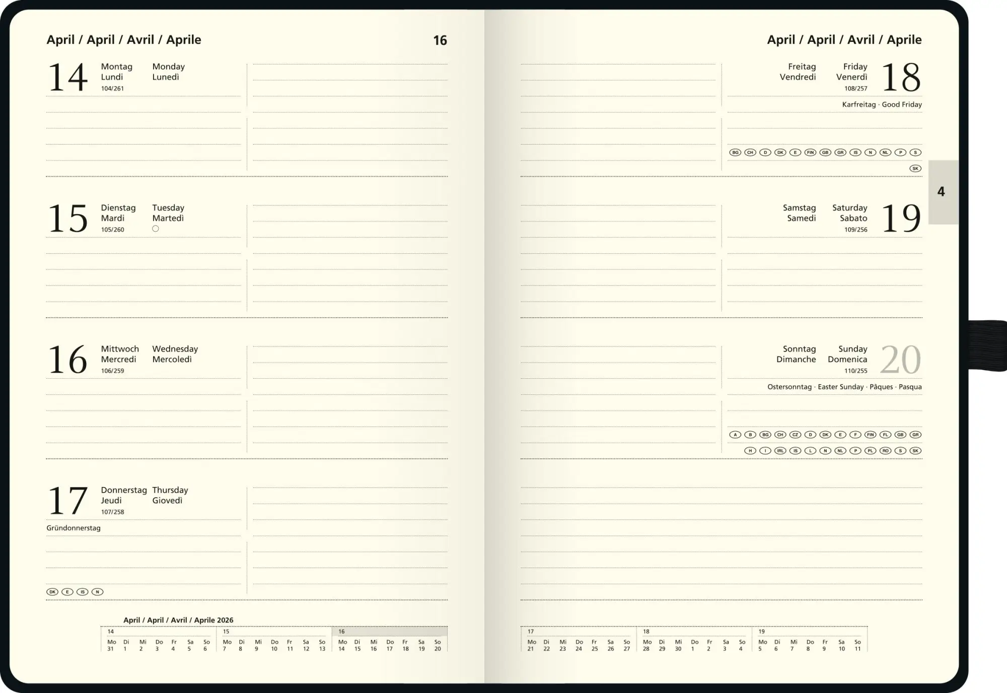 Bild: 4061947146509 | BRUNNEN 1079166266 Buchkalender Kompagnon Mod. 791 66 2026 A5,...