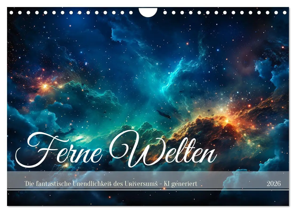 Cover: 9783457366509 | Ferne Welten (Wandkalender 2026 DIN A4 quer), CALVENDO Monatskalender