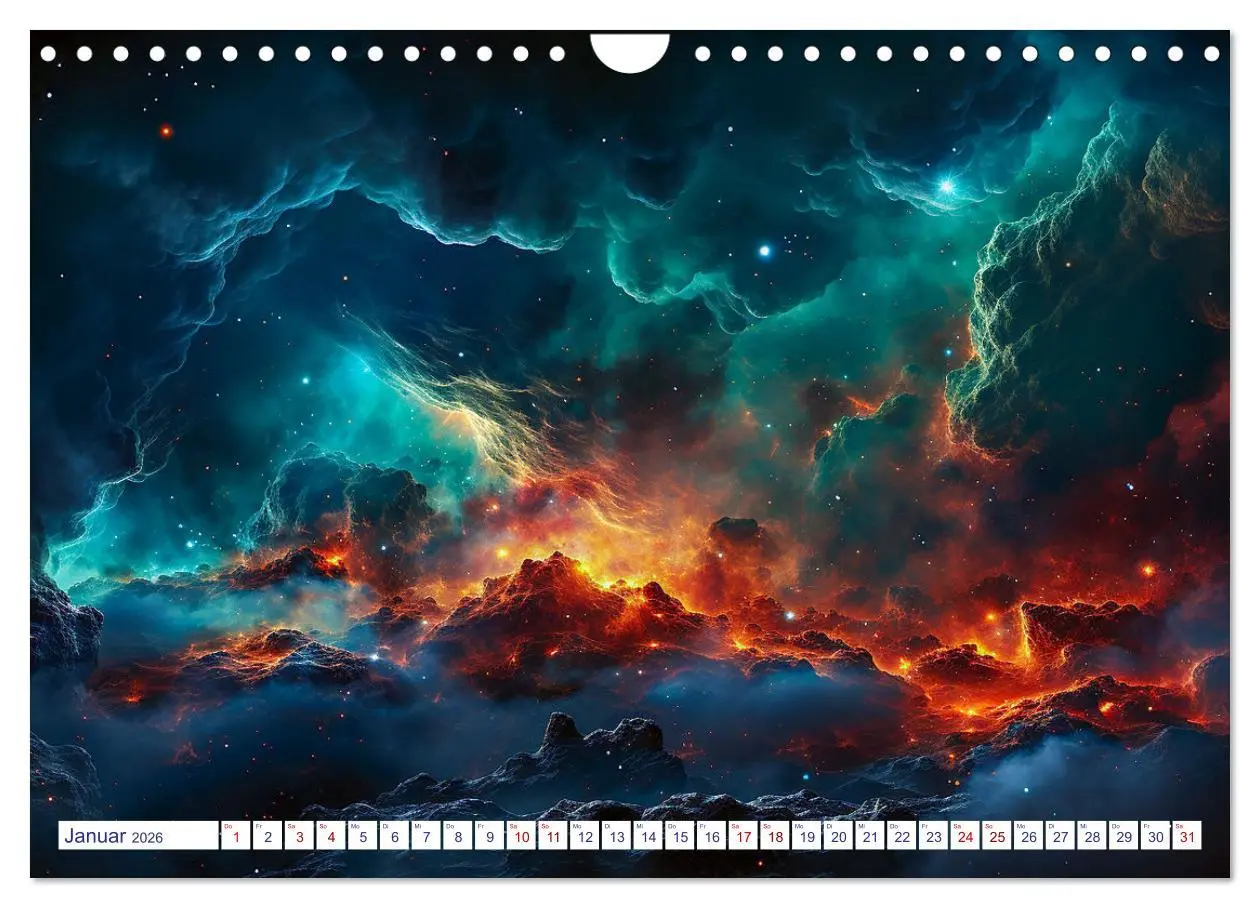 Bild: 9783457366509 | Ferne Welten (Wandkalender 2026 DIN A4 quer), CALVENDO Monatskalender