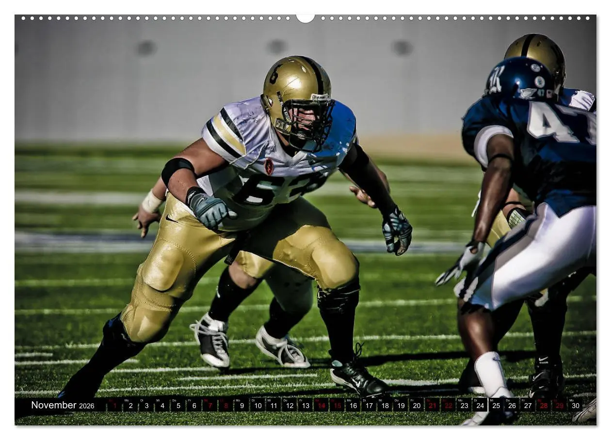 Bild: 9783457746509 | American Football - Athleten (hochwertiger Premium Wandkalender...