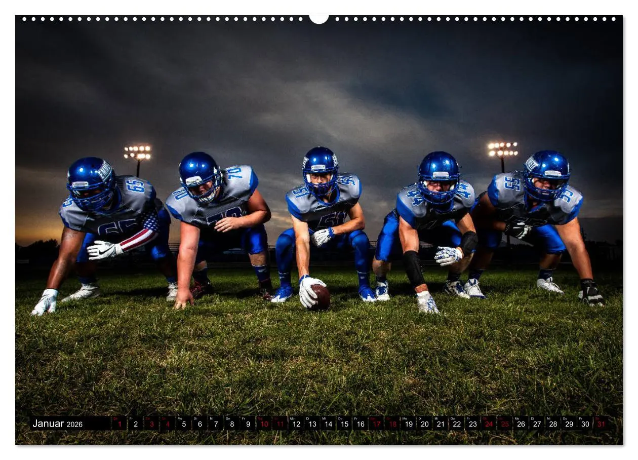 Bild: 9783457746509 | American Football - Athleten (hochwertiger Premium Wandkalender...