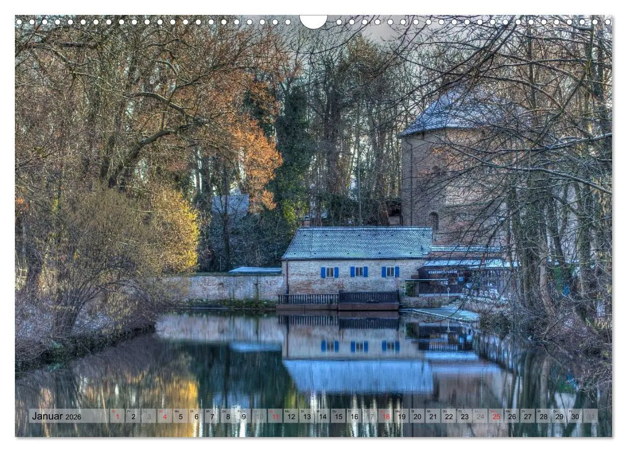 Bild: 9783516216509 | Augsburger Wasser (Wandkalender 2026 DIN A3 quer), CALVENDO...