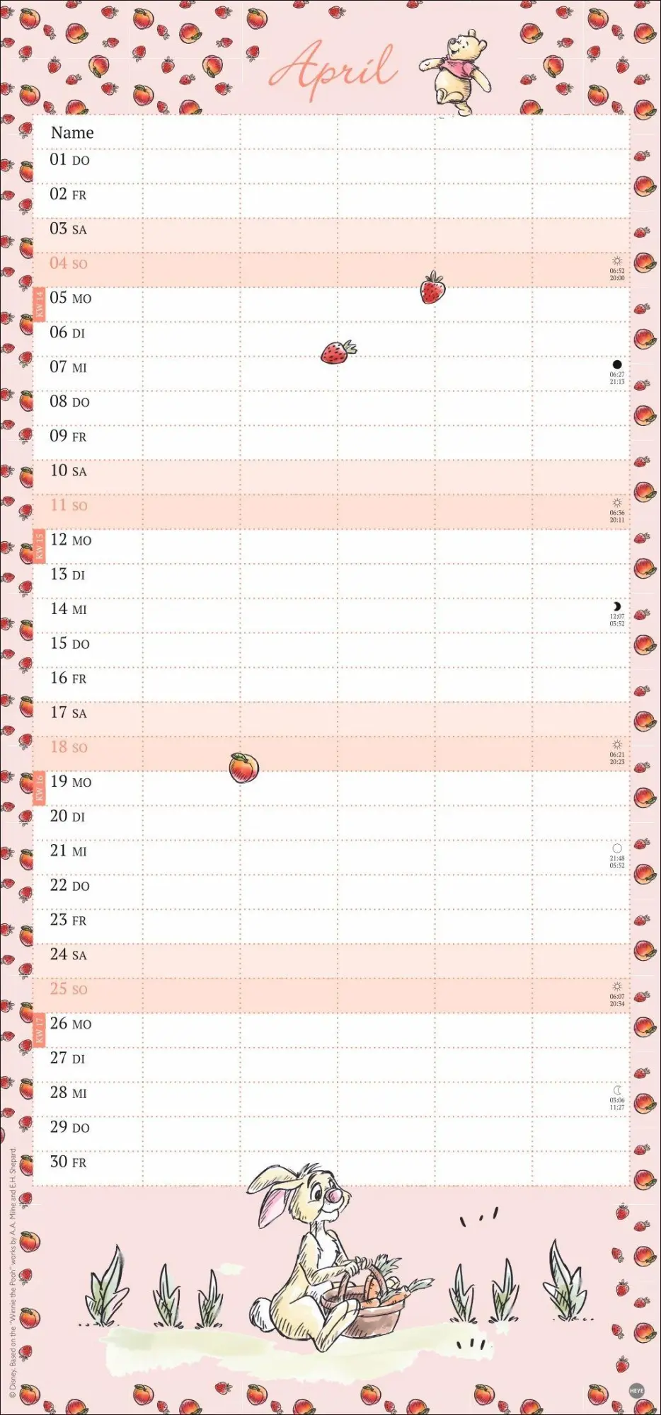 Bild: 9783756416509 | Winnie Puuh Familienplaner 2027 | Heye | Kalender | Spiralbindung
