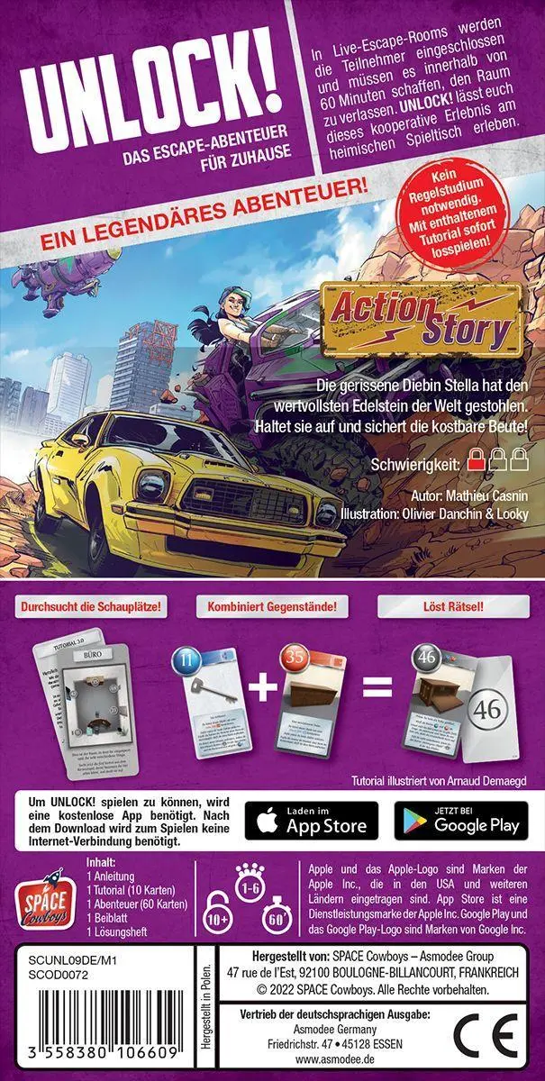 Bild: 3558380106609 | Unlock! Action Story | Mathieu Casnin | Spiel | SCOD0072 | Deutsch