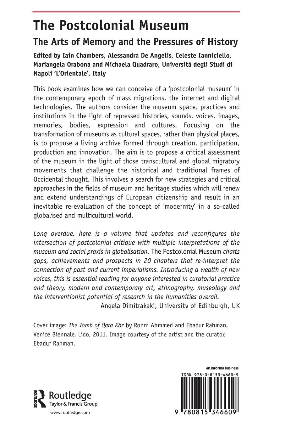 Rückseite: 9780815346609 | The Postcolonial Museum | Iain Chambers (u. a.) | Taschenbuch | 2017