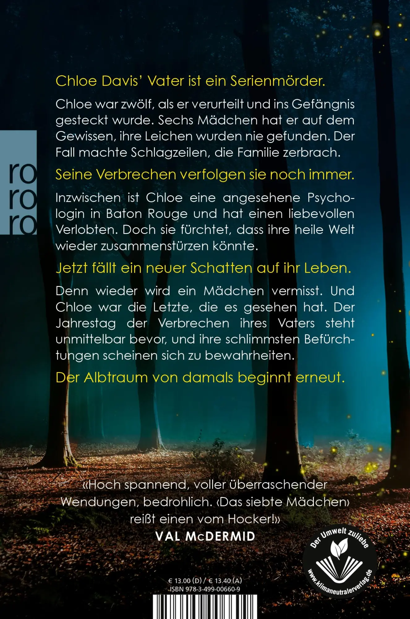 Rückseite: 9783499006609 | Das siebte Mädchen | Stacy Willingham | Taschenbuch | 448 S. | Deutsch