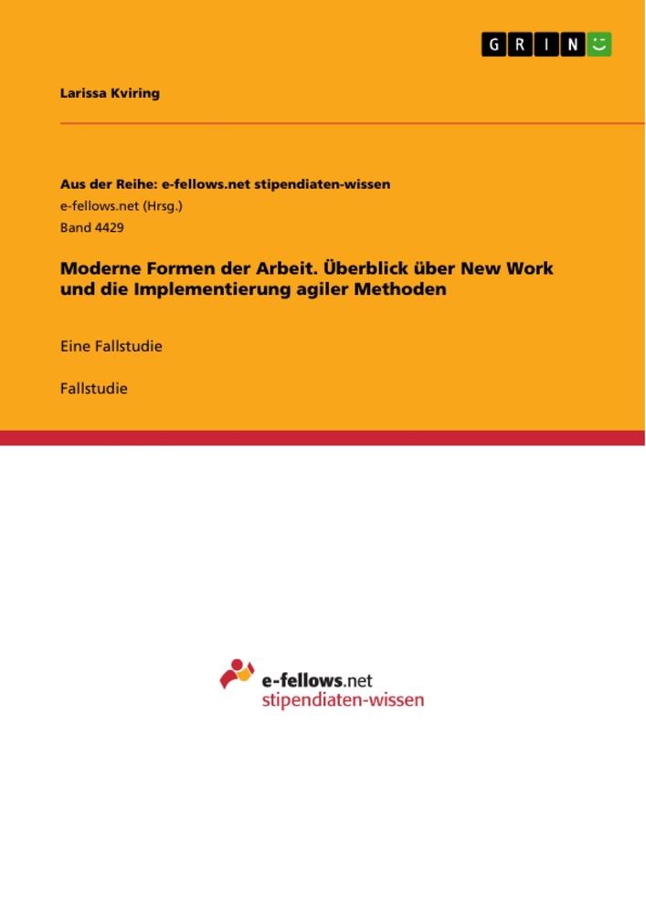 Cover: 9783389036709 | Moderne Formen der Arbeit. Überblick über New Work und die...