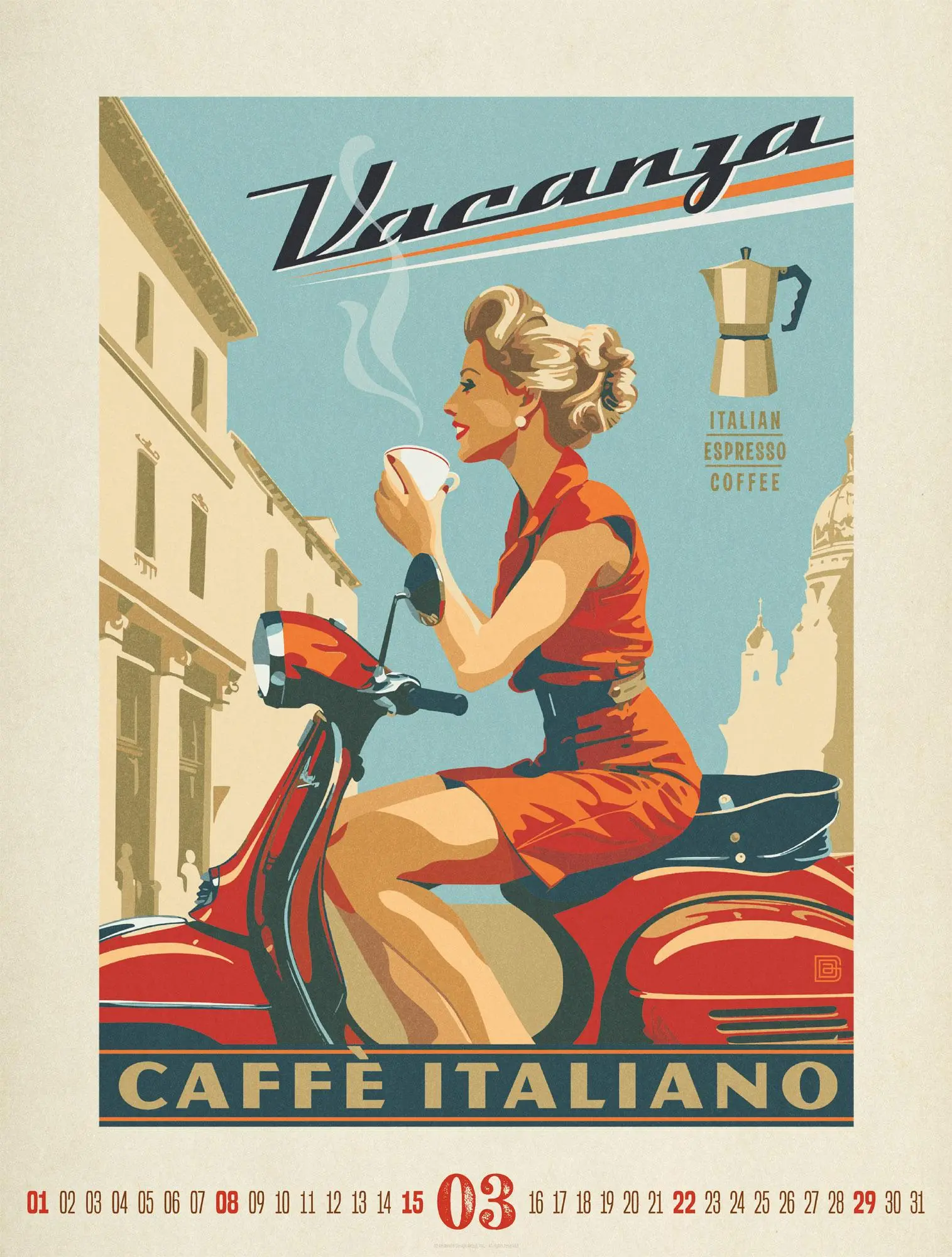Bild: 9783838426709 | Coffee Time Kaffee-Plakate-Kalender 2026 | Ackermann Kunstverlag GmbH