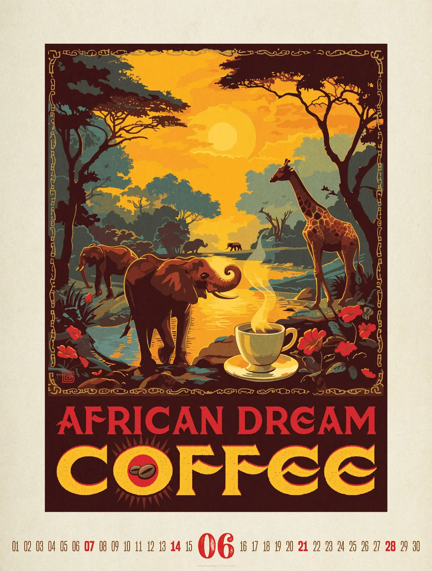 Bild: 9783838426709 | Coffee Time Kaffee-Plakate-Kalender 2026 | Ackermann Kunstverlag GmbH