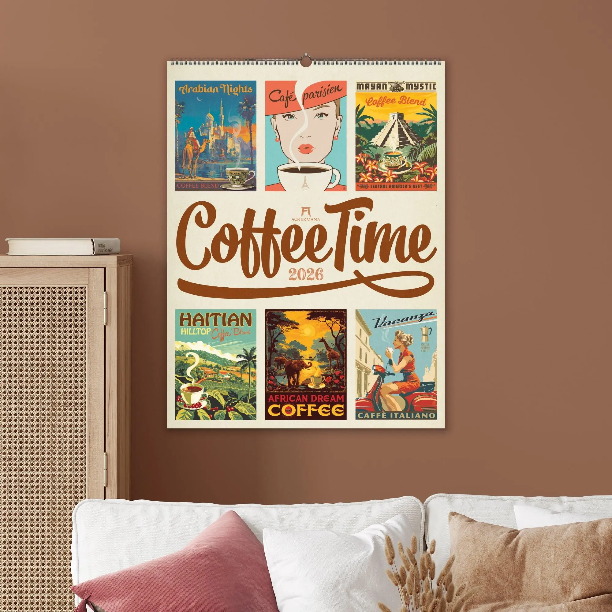 Bild: 9783838426709 | Coffee Time Kaffee-Plakate-Kalender 2026 | Ackermann Kunstverlag GmbH