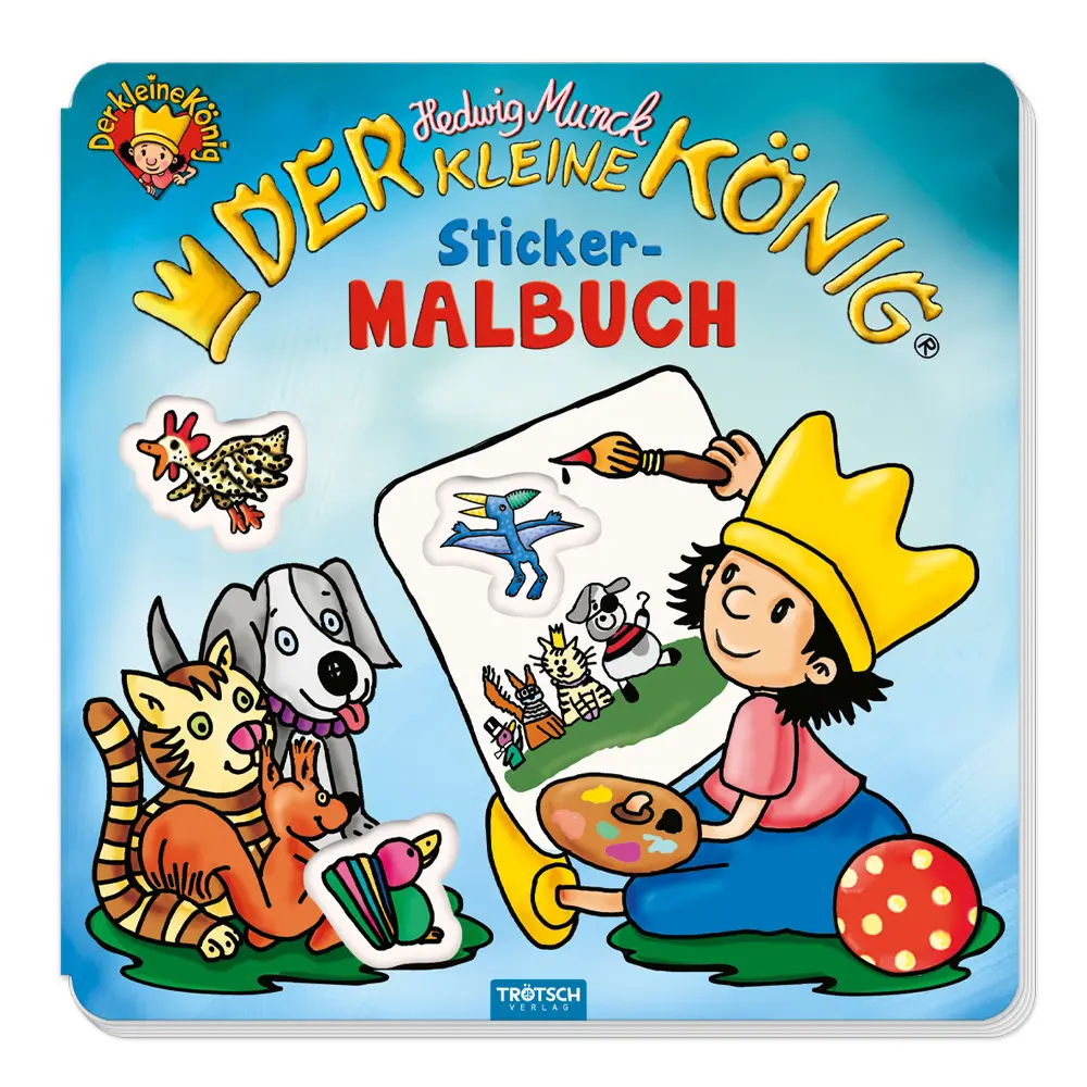Cover: 9783965526709 | Trötsch Der kleine König Malbuch Stickermalbuch | Trötsch Verlag