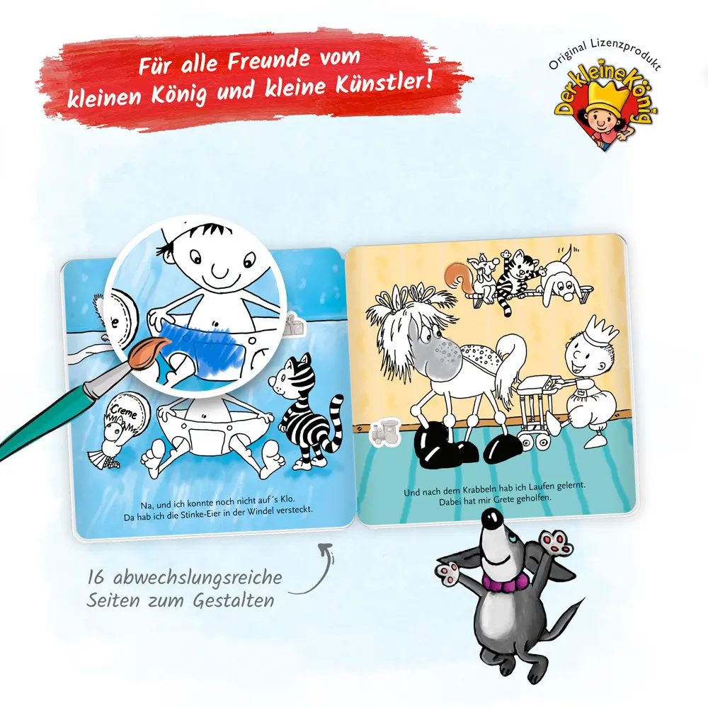 Bild: 9783965526709 | Trötsch Der kleine König Malbuch Stickermalbuch | Trötsch Verlag