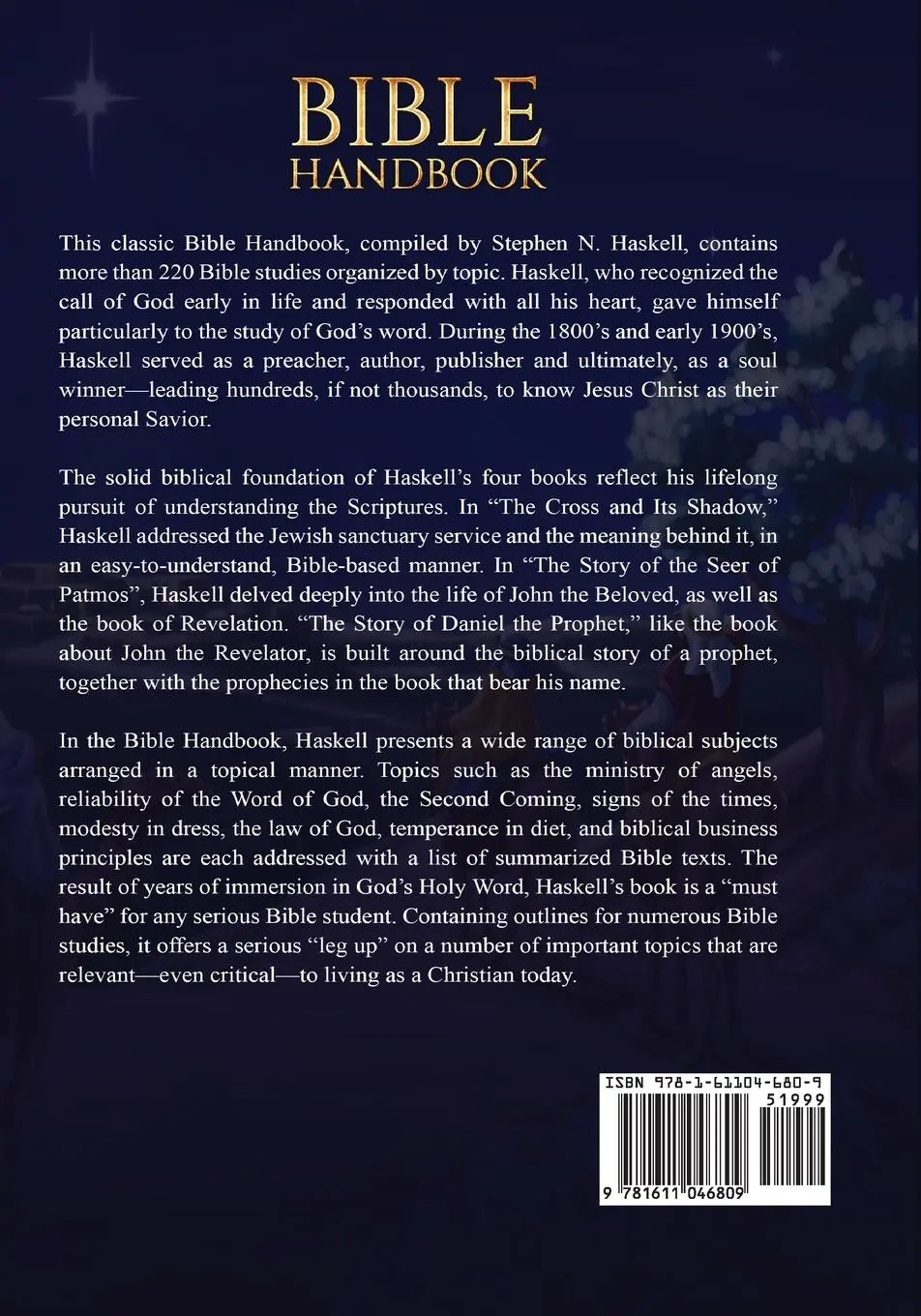 Rückseite: 9781611046809 | Bible Handbook | Annotated | Stephen N Haskell | Taschenbuch | 2019