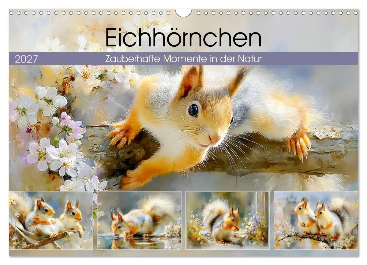 Cover: 9783516806809 | Eichhörnchen. Zauberhafte Momente in der Natur (Wandkalender 2027...