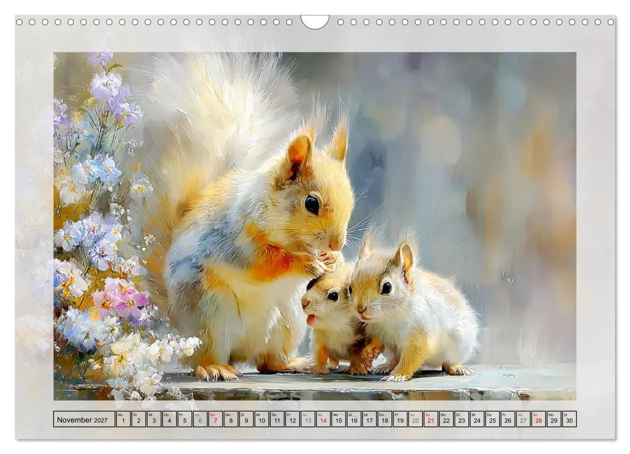Bild: 9783516806809 | Eichhörnchen. Zauberhafte Momente in der Natur (Wandkalender 2027...