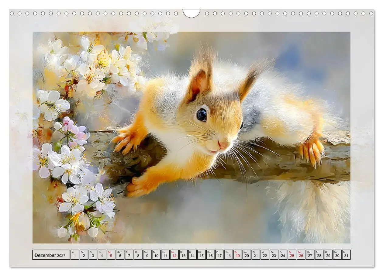 Bild: 9783516806809 | Eichhörnchen. Zauberhafte Momente in der Natur (Wandkalender 2027...