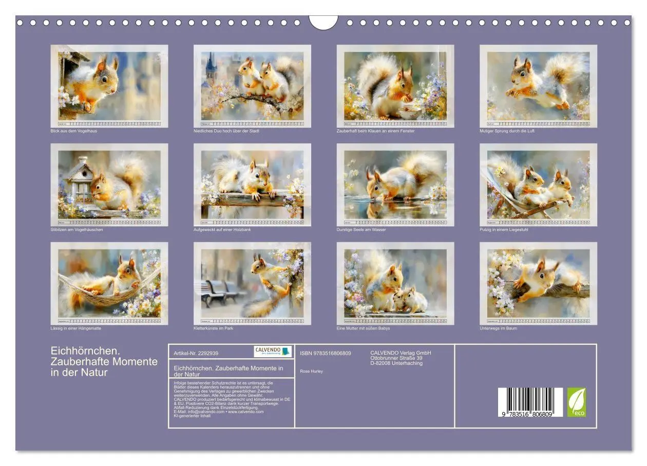 Bild: 9783516806809 | Eichhörnchen. Zauberhafte Momente in der Natur (Wandkalender 2027...