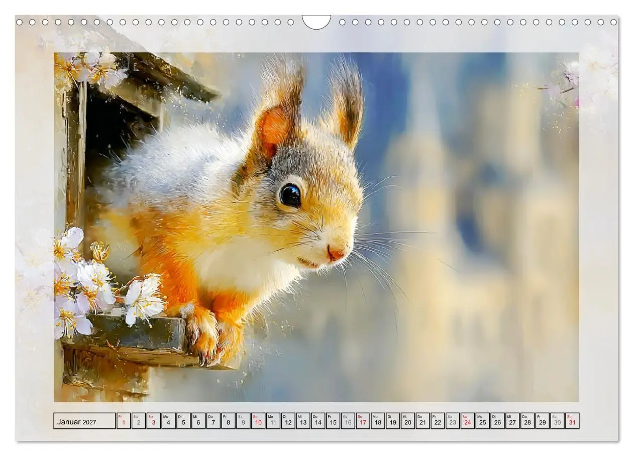 Bild: 9783516806809 | Eichhörnchen. Zauberhafte Momente in der Natur (Wandkalender 2027...