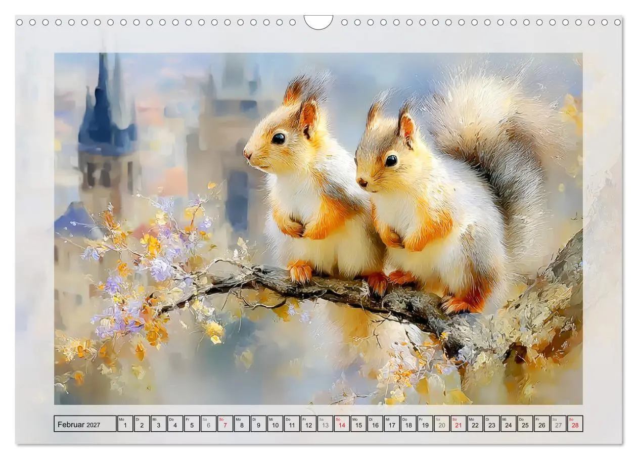 Bild: 9783516806809 | Eichhörnchen. Zauberhafte Momente in der Natur (Wandkalender 2027...