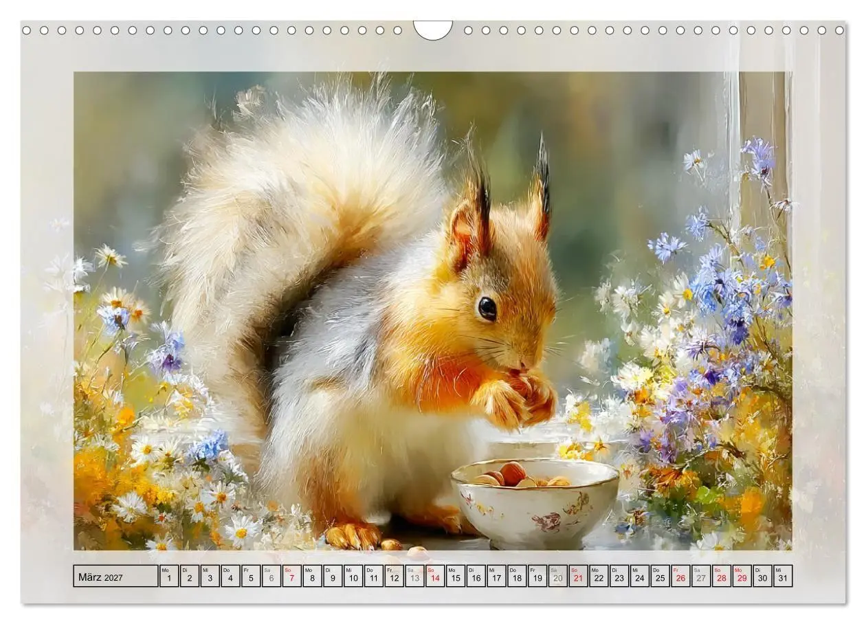 Bild: 9783516806809 | Eichhörnchen. Zauberhafte Momente in der Natur (Wandkalender 2027...