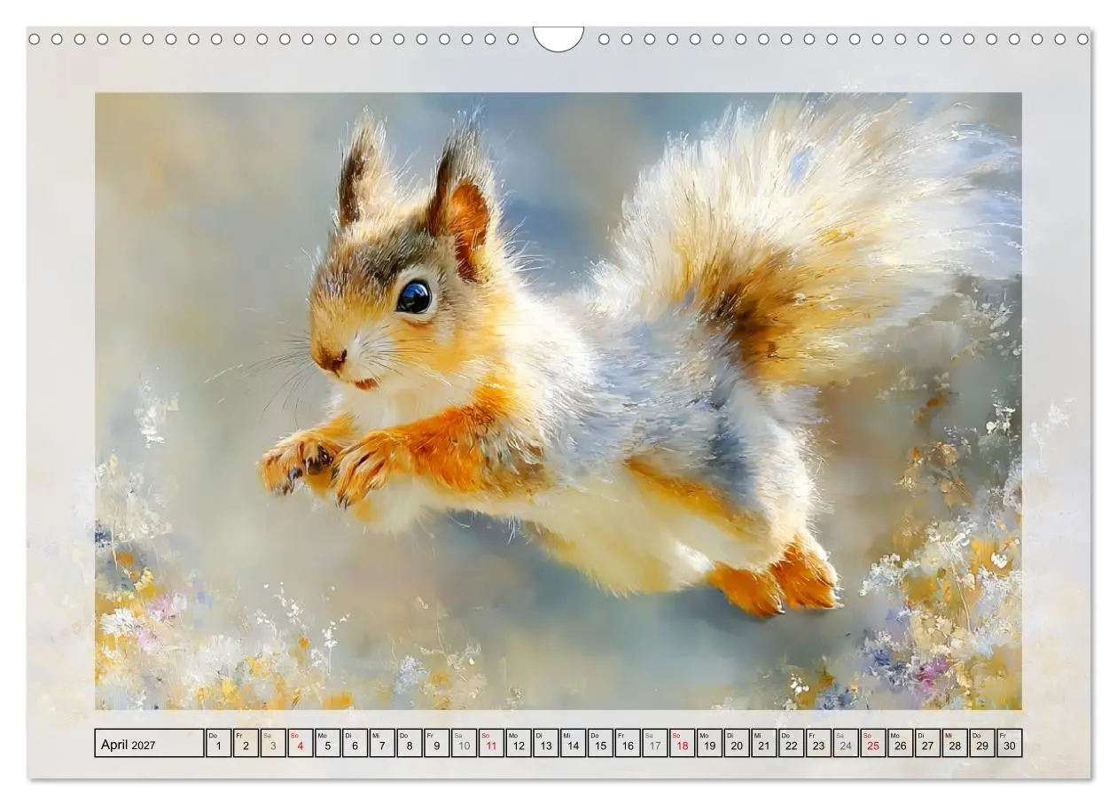 Bild: 9783516806809 | Eichhörnchen. Zauberhafte Momente in der Natur (Wandkalender 2027...