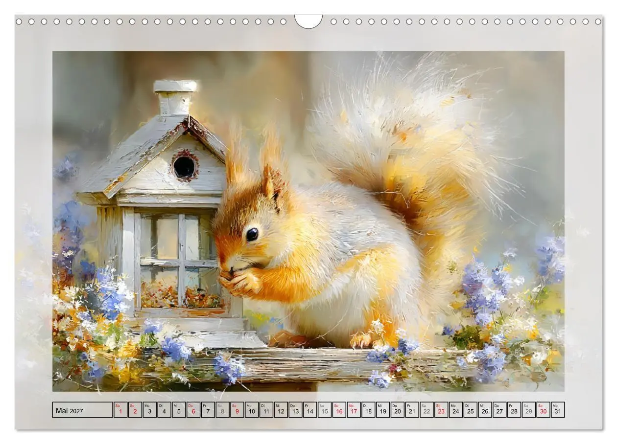 Bild: 9783516806809 | Eichhörnchen. Zauberhafte Momente in der Natur (Wandkalender 2027...