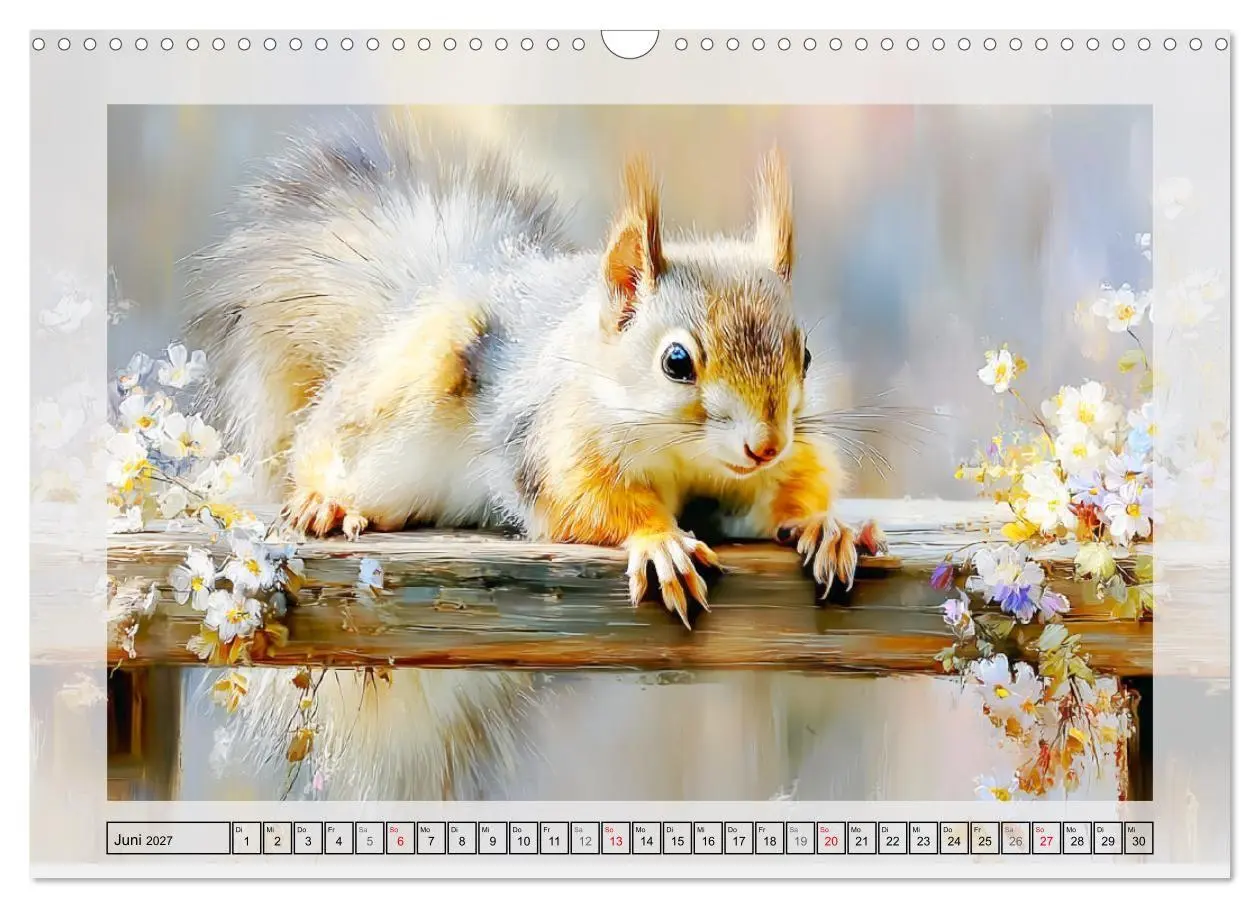 Bild: 9783516806809 | Eichhörnchen. Zauberhafte Momente in der Natur (Wandkalender 2027...