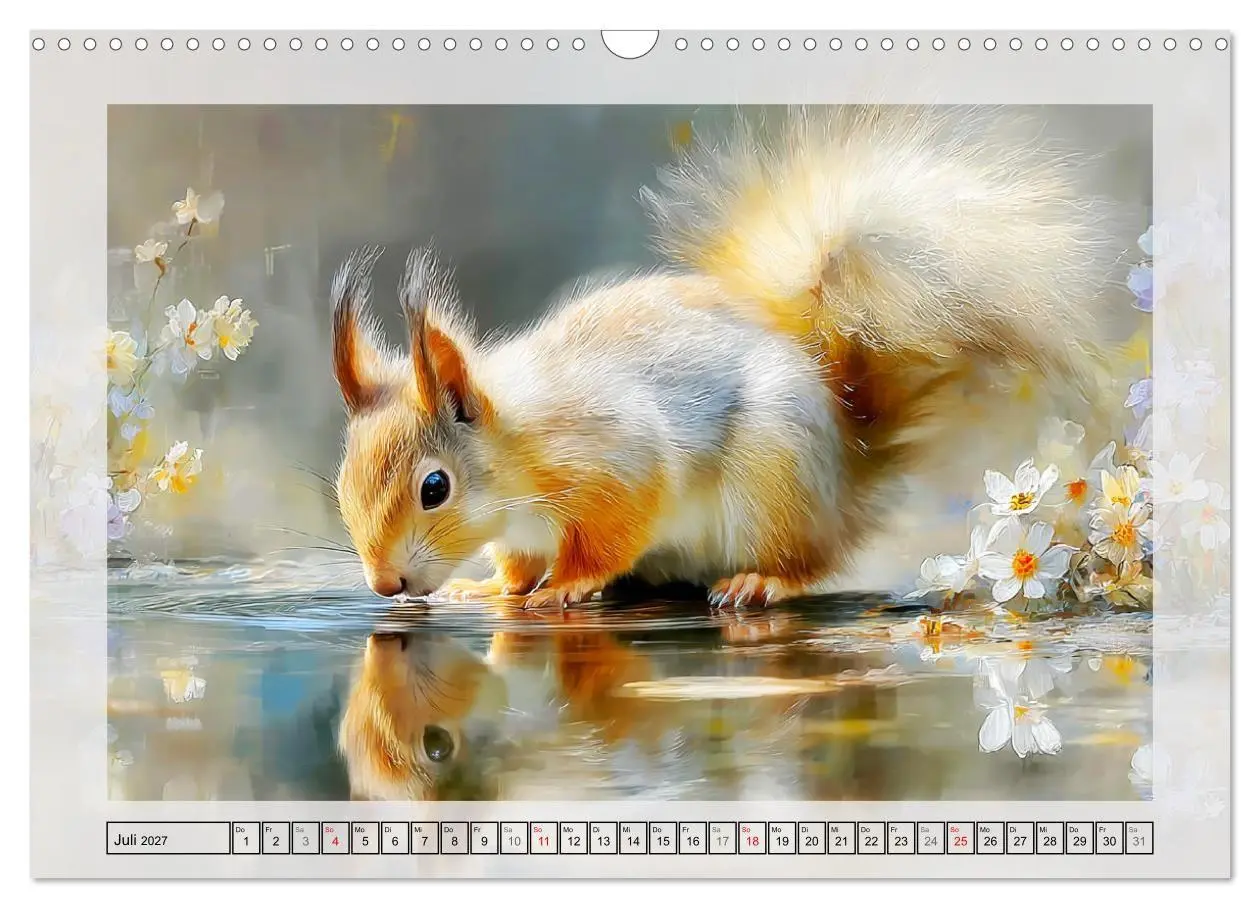 Bild: 9783516806809 | Eichhörnchen. Zauberhafte Momente in der Natur (Wandkalender 2027...