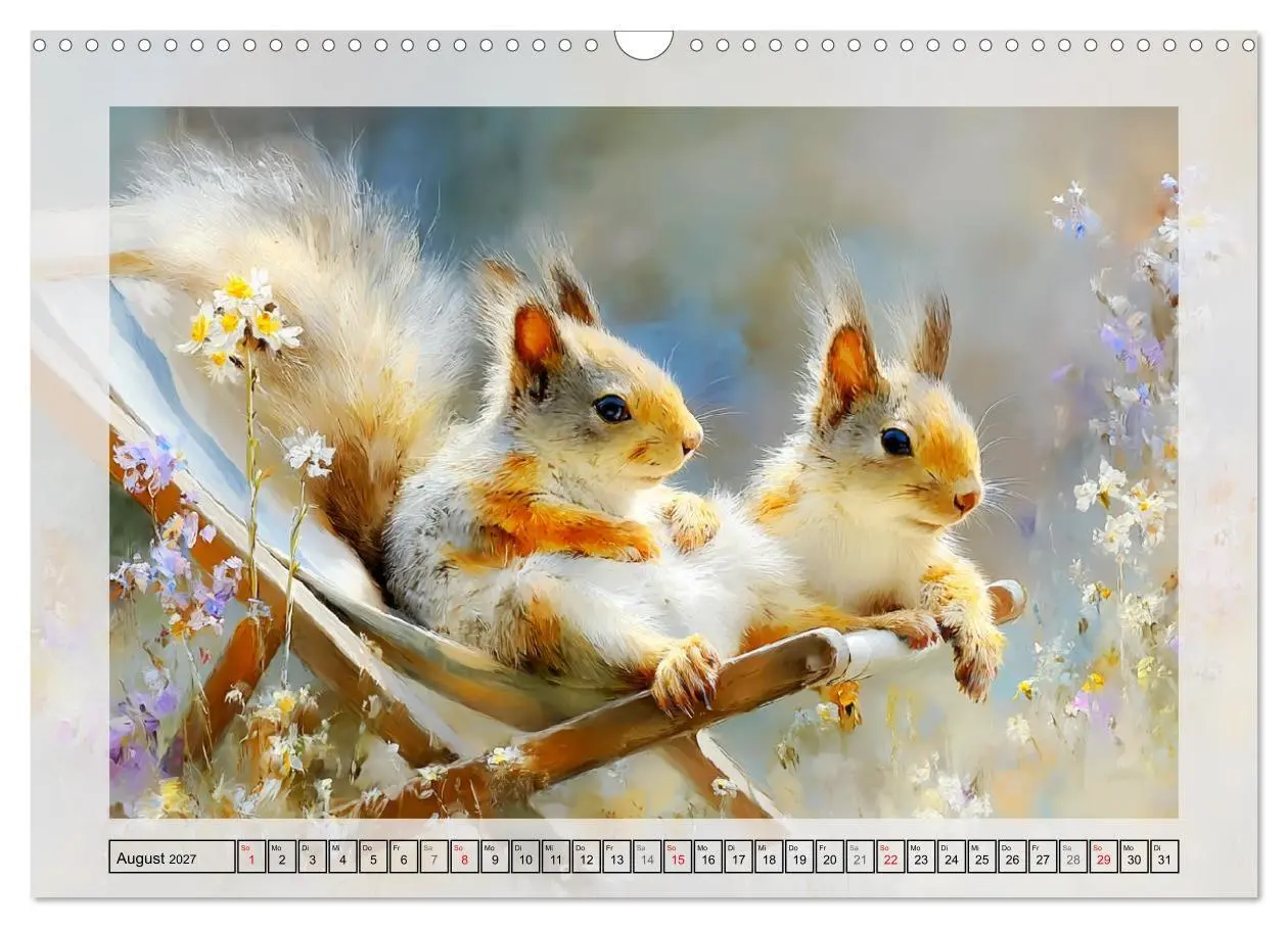 Bild: 9783516806809 | Eichhörnchen. Zauberhafte Momente in der Natur (Wandkalender 2027...