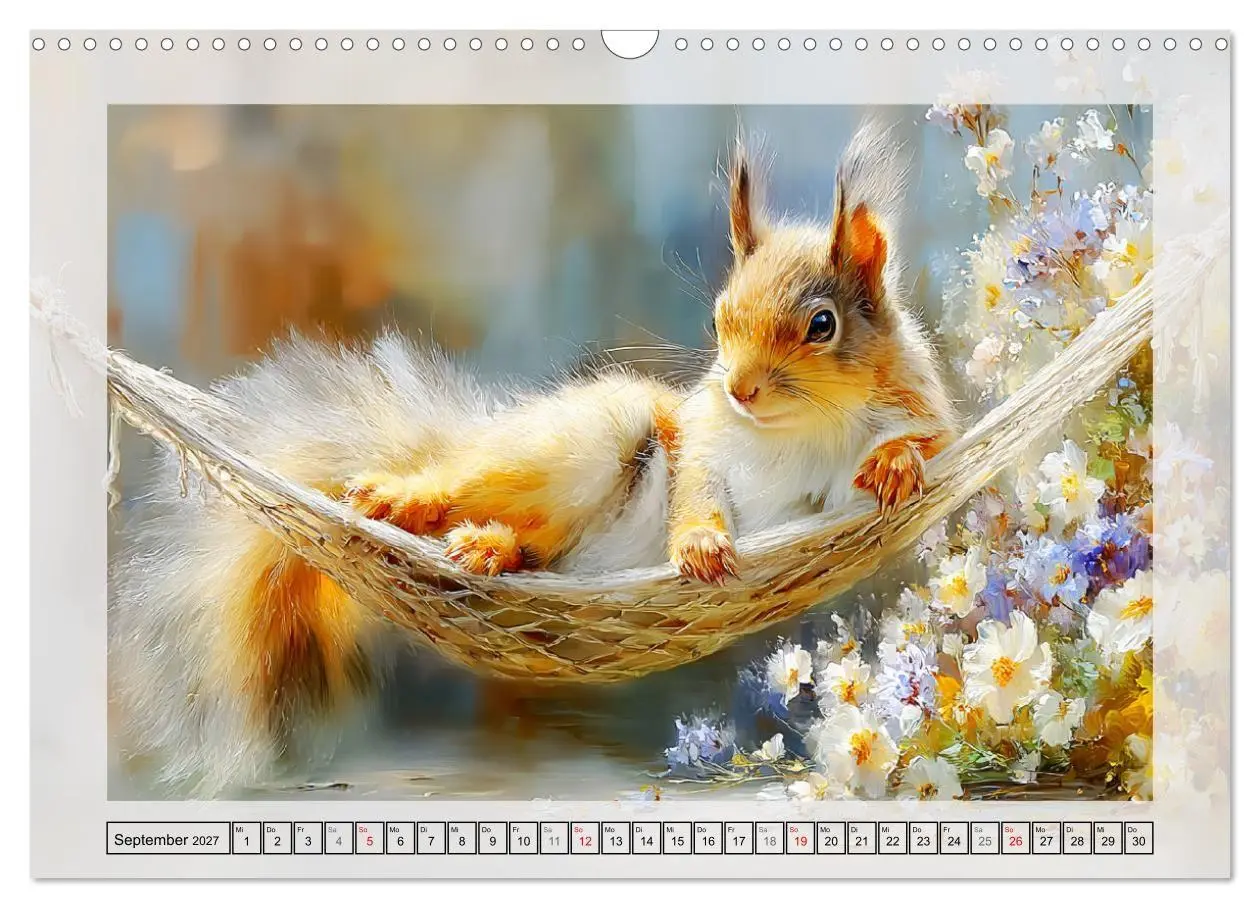 Bild: 9783516806809 | Eichhörnchen. Zauberhafte Momente in der Natur (Wandkalender 2027...