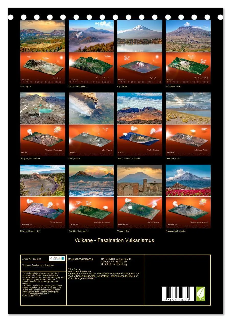 Bild: 9783569516809 | Vulkane - Faszination Vulkanismus (Tischkalender 2027 DIN A5 hoch),...